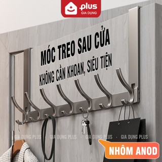 Thanh móc treo sau cánh cửa nhôm anod chống gỉ, treo cửa dễ dàng không khoan đục, không hỏng cửa cho cửa dày dưới 4.6cm