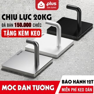 Móc dán tường chịu lực inox 304, móc treo tường siêu dính trong suốt treo đồ đa năng (+tặng kèm keo)