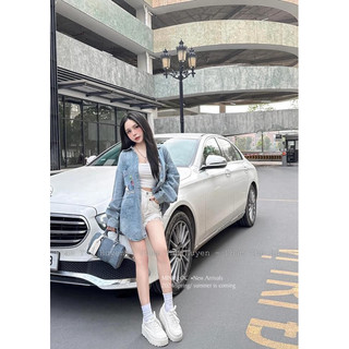 Sơ mi jean vịt dấu quần qcl1