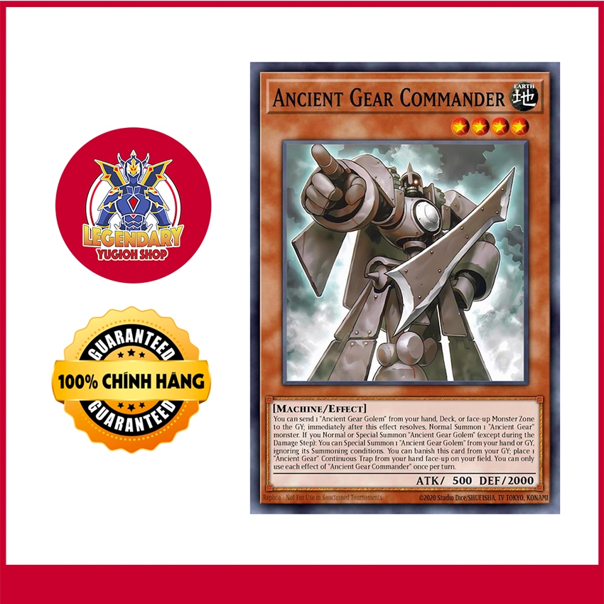 [Thẻ Bài Yugioh Chính Hãng] Ancient Gear Commander