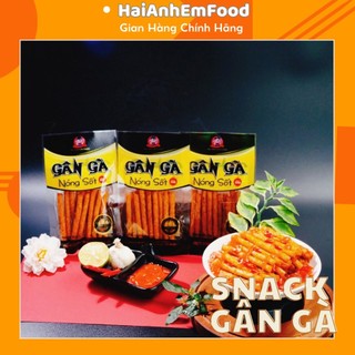 Gói snack gân gà nóng sốt, đồ ăn vặt tuổi thơ cay