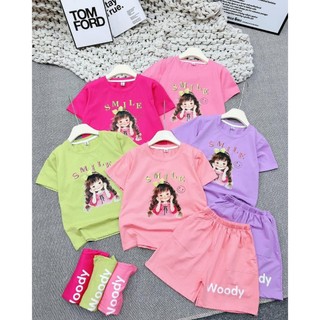 Bộ quần áo cho bé gái,chất cotton co dãn thấm hút mồ hôi