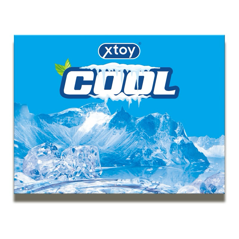 Bao cao su gai XTOY COOL, the mát, hương thơm, gân gai, cuộc yêu dài lâu, hộp 10 bcs