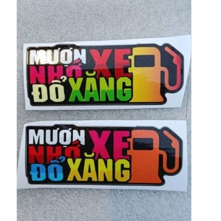 Tem decal cảnh báo "mượn xe nhớ đỗ..." giá rẻ