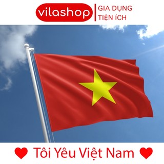 Cờ Tổ Quốc, Lá Cờ Đỏ Sao Vàng Chất Liệu Vải Sa Tanh Bền Đẹp Giữ Màu Tốt