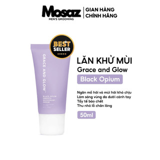 Lăn khử mùi Grace & Glow Black Opium Smooth Deodorant Serum sáng da ngăn ngừa mồ hôi với Niacinamide và AHA