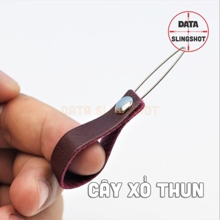 Cây xỏ luồn thun cột miếng da - dũng data