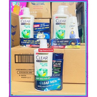 Dầu gội clear bạc hà 630ml tặng