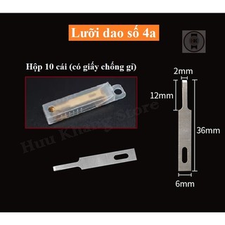 Lưỡi dao số 4a xịn | Cạo keo, tách kính lưng ( Dạng hộp 10 cái)