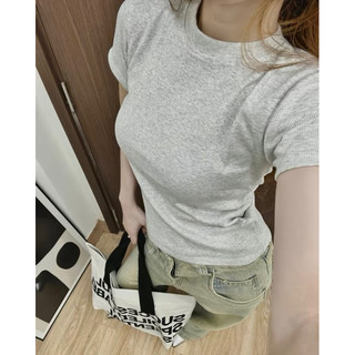 áo thun tăm xám, đen, trắng, body, dễ mặc dễ phối đồ, baby tee
