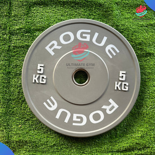 Tạ bumper màu xám, đĩa tạ màu deadlift rogue nhập khẩu cao cấp ultimate gym