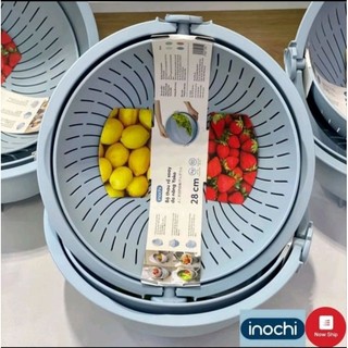 Bộ thau rổ xoay 360 độ đa năng yoko inochi 28cm