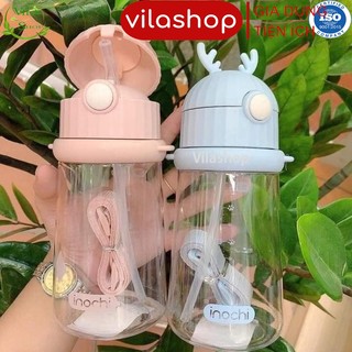 Bình Nước Cho Bé, Bình Uống Nước 450ml, Bình Nước Cao Cấp Đạt Tiêu Chuẩn Xuất Nhật