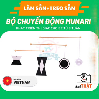 Đồ chơi chuyển động Munari - TREO SẴN Chuẩn Montessori (khách chỉ việc dùng)| Đồ chơi sơ sinh cho bé 0-6 tháng tuổi