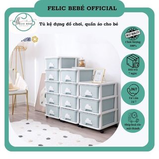 Tủ nhựa đựng đồ cho bé, tủ nhựa 3 tầng, 4 tầng cho bé thoải mái để đồ