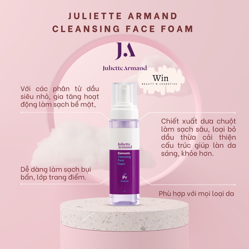 [Hàng công ty] Sữa rửa mặt Juliette Armand Cleansing Face Foam - Wincosmetic