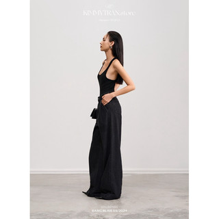 [ĐEN & TRẮNG] QUẦN JEAN LẬT LAI ỐNG SUÔNG BASIC