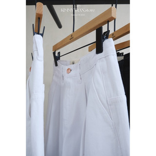 [ĐEN & TRẮNG] QUẦN JEAN LẬT LAI ỐNG SUÔNG BASIC