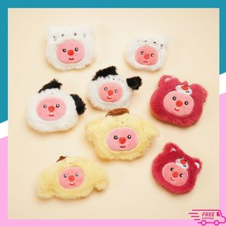 Gấu bông mini cute, giá rẻ, gấu bông để dán dép, thú nhồi bông nhỏ trang trí