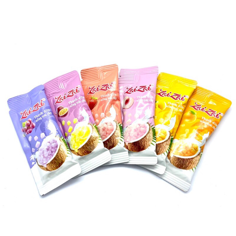 Thạch dừa uống trái cây Zai Zai Đức Hạnh nhiều vị