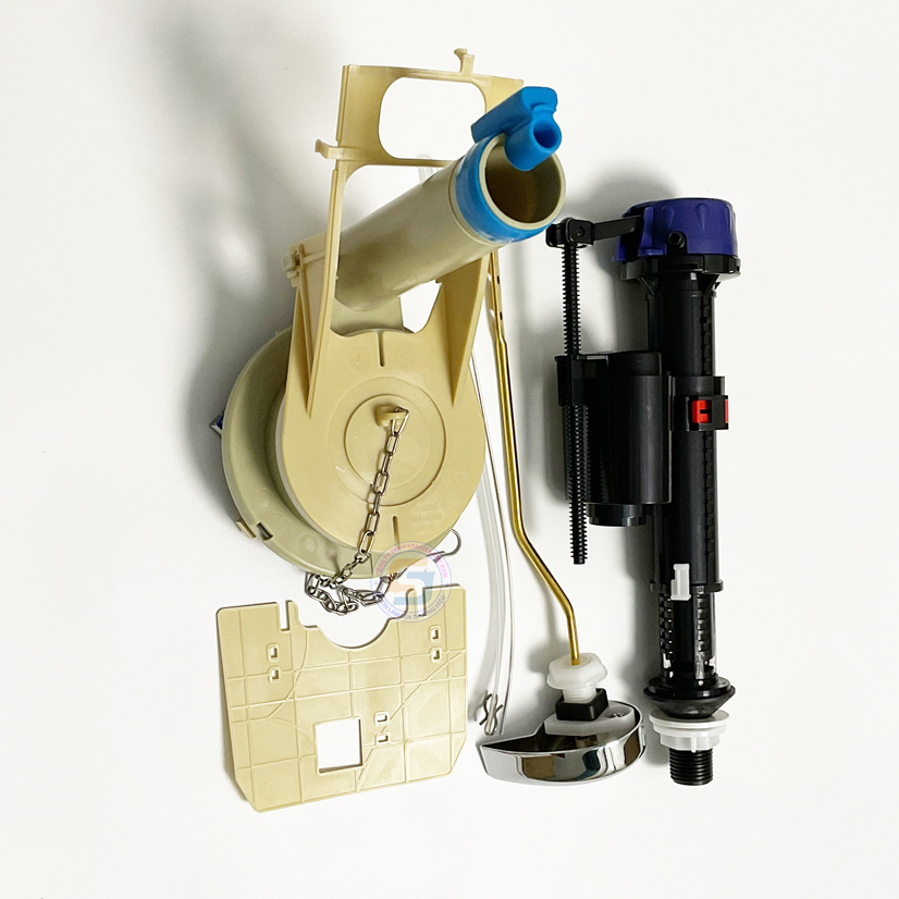 KS.24 Bộ xả nước bồn cầu cao cấp tay gạt Krassen dùng cho bồn cầu TOTO. Mã C-854, C-864, C-884, C914