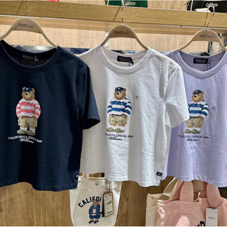 Áo thun baby tee Whoau hình gấu - Áo croptop