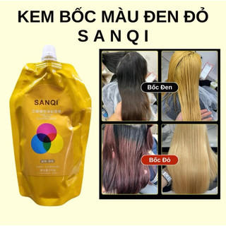 Kem bóc màu tóc sanqi túi 500ml, bóc màu tóc nhuộm đỏ nhuộm đen