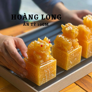 Ấn tỳ hưu đá ngọc hoàng long cao 10cm, 12cm, 15cm
