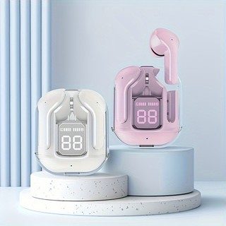 Tai Nghe Bluetooth Ultrapods Max Air31 Trong Suốt Màn Hình Led