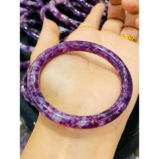 Vòng bản đũa thạch anh tím Mica size 52 đến 58