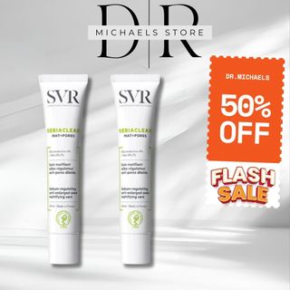  Kem dưỡng da giảm mụn SVR SEBIACLEAR Mat + Pores Kem dưỡng ẩm thu nhỏ lỗ chân lông, điều tiết bã nhờn