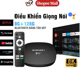 Android TV Box ONL1C,Tiếng Việt Kết Nối Wifi 5G ,Điều Khiển Giọng Nói Độ Phân Giải 8K, Bảo Hành 12 Tháng