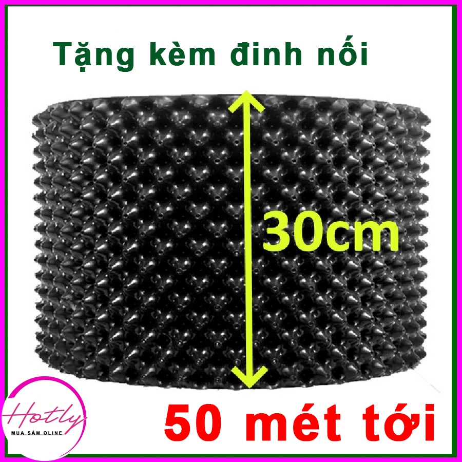 50 MÉT Bầu ươm cây V6 CAO 30CM dày 6mm, cắt theo mét dài khách đặt, tặng ốc vít-77900