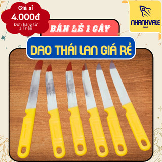 Dao Thái Lan, dao gọt trái cây cán nhựa vàng 21cm