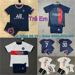 Quần Áo Bóng Đá, Áo Đá Banh Trẻ Em CLB PSG 2022/2023 - Vải Mè Thái Cao Cấp