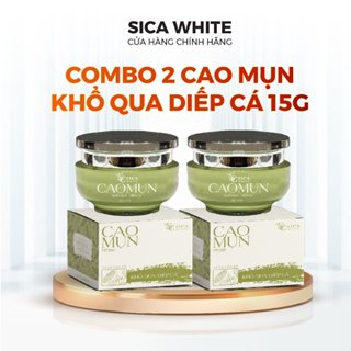 Combo 2 Cao Mụn Khổ Qua Diếp Cá Sica White 10G, Da Mụn Thâm, Không Sưng Đỏ, Bong Da - SICA WHITE