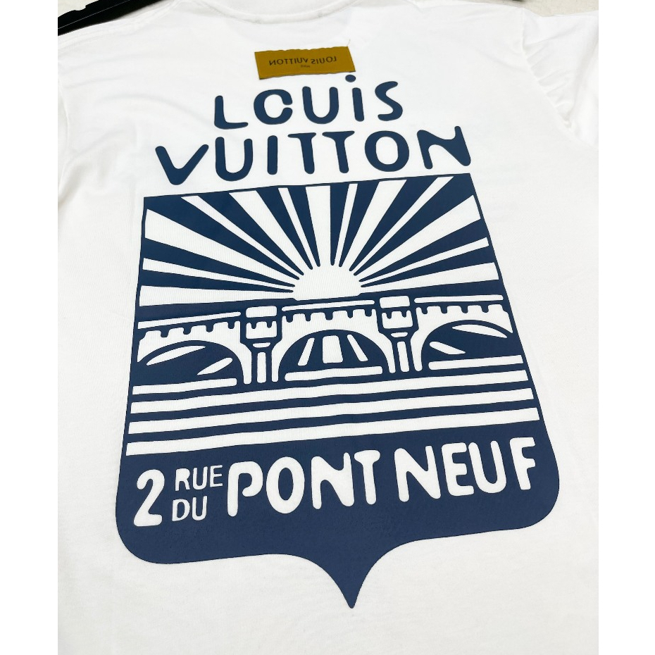 Áo Thun LV Mặt Trời Nam Nữ Unisex Chất Liệu Cotton, Áo Phông Form Rộng Hot Trend 2024