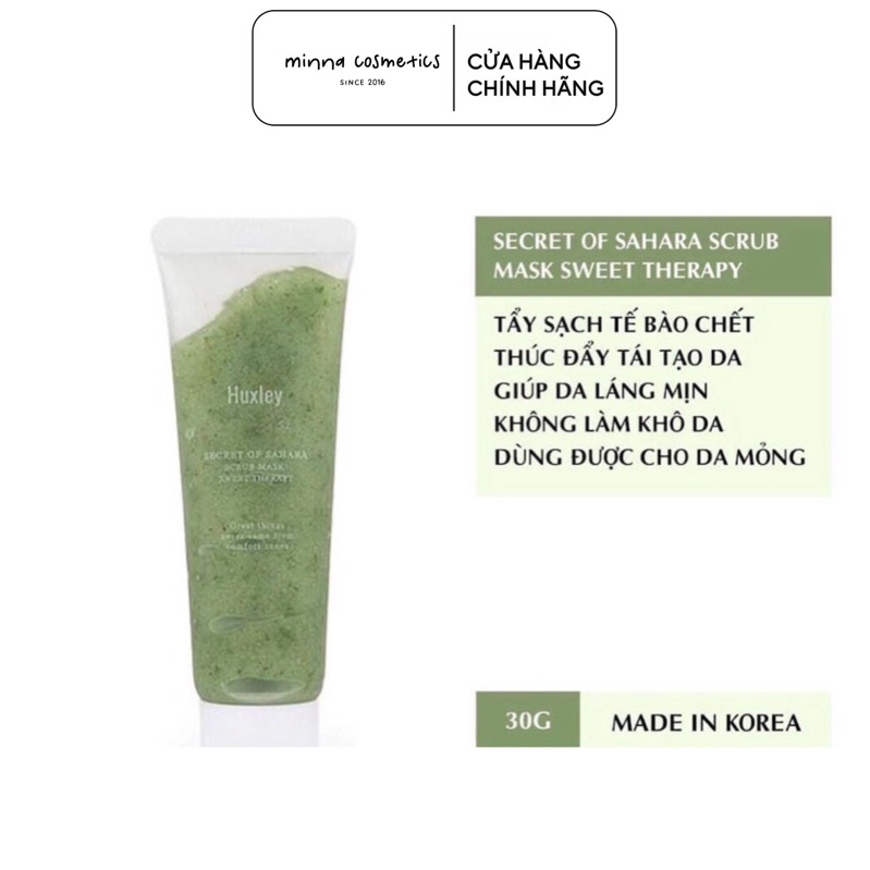 [Huxley] Tẩy Da Chết Vật Lý Huxley Scrub Mask Sweet Therapy