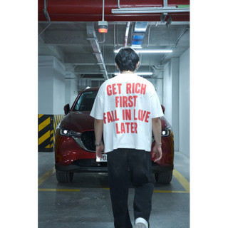 Áo Thun LarkStudio “Be Rich” Boxy Tee Black/White