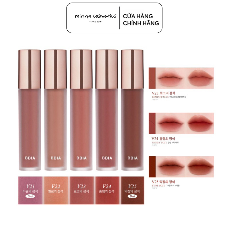 [Bbia] SON KEM BBIA LAST VELVET TINT