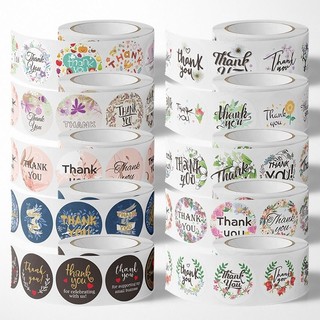 Cuộn 500 tem dán sticker Thank you