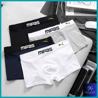 Quần xịt đùi nam MIPAS [Size 35Kg - 95kg], sịp nam boxer vải thun lạnh mệm mịn co dãn thấm hút tốt