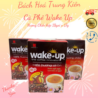 Cà phê Wake Up Hương Chồn hộp 18goi x 17g