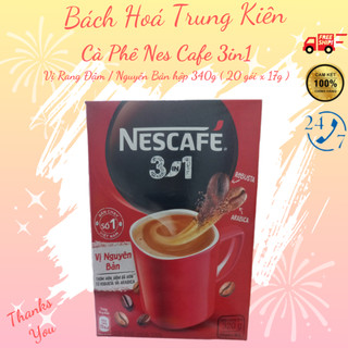Cà Phê Nes Cafe 3in1 Vị Rang Đậm / Nguyên Bản hộp 340g ( 20 gói x 17g )