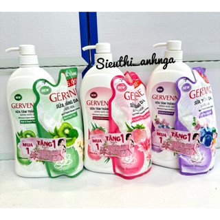 Sữa Tắm Trắng Da Gervenne 900G/1,2L ( Tặng Túi Sữa Tắm 380g )