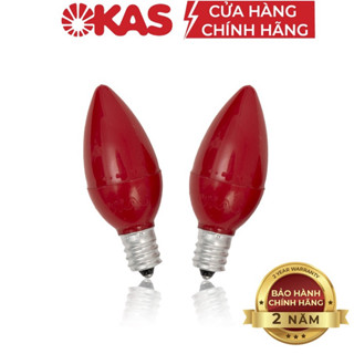  Bóng Đèn LED Quả Nhót Đèn Thờ VỈ 2 BÓNG SOPOKA Đui E12 Công Suất 0.8w QN 4 màu bảo hành 2 năm 