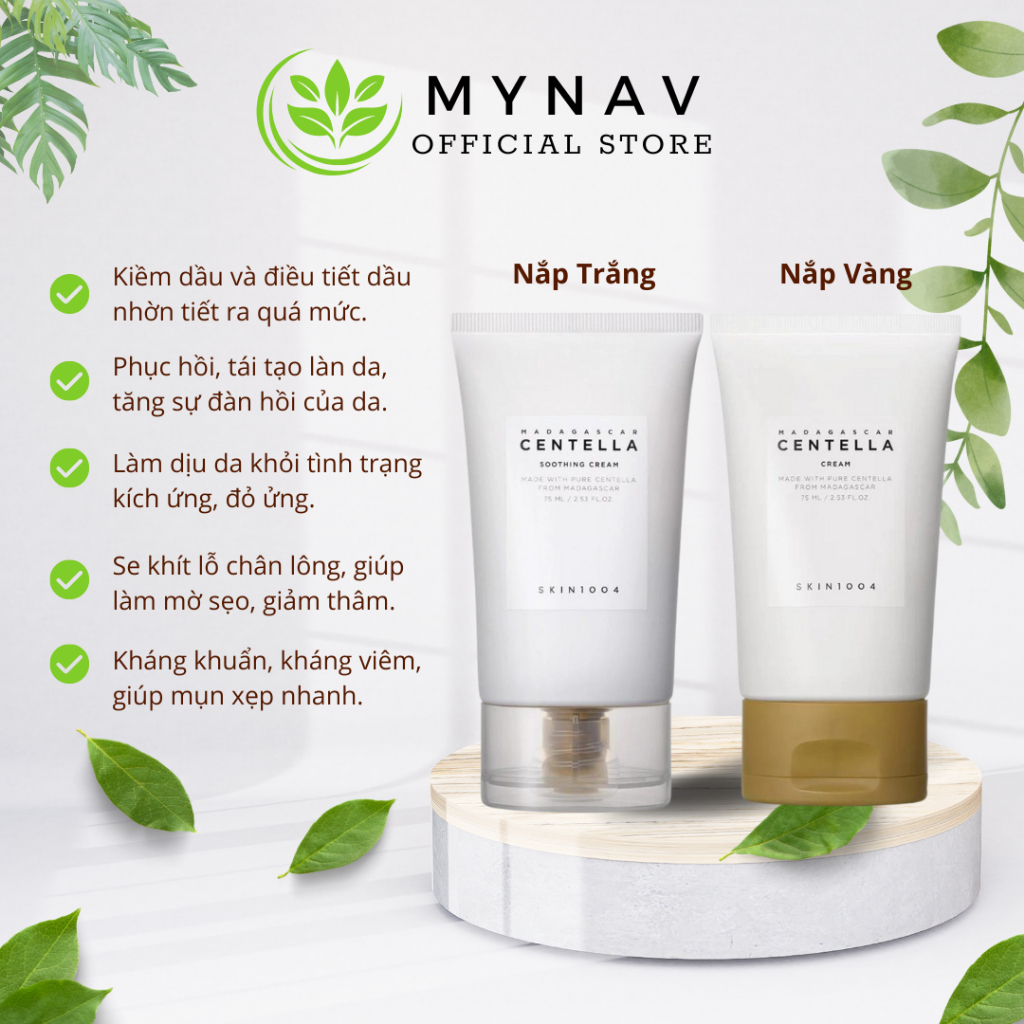 Kem Dưỡng Ẩm Da Rau Má Skin1004 Madagascar Centella 75ml giúp phục hồi da, giảm mụn hiệu quả | BigBuy360 - bigbuy360.vn