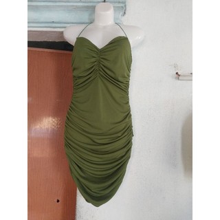 Đầm ôm body nhún hai dây size s