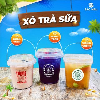   Combo 50 cái  Xô nhựa trơn đựng trà sữa đựng nước ép 700ml - 1000ml xả kho cuối năm số lượng có hạn 