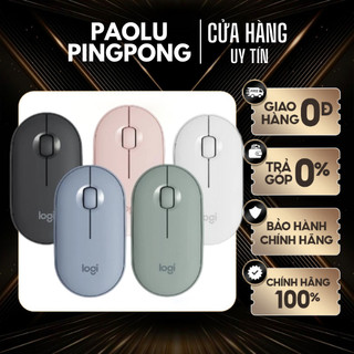 Chuột không dây yên lặng logitech m350/ m350s pebble kết nối bluetooth/ usb nhỏ gọn, giảm ồn